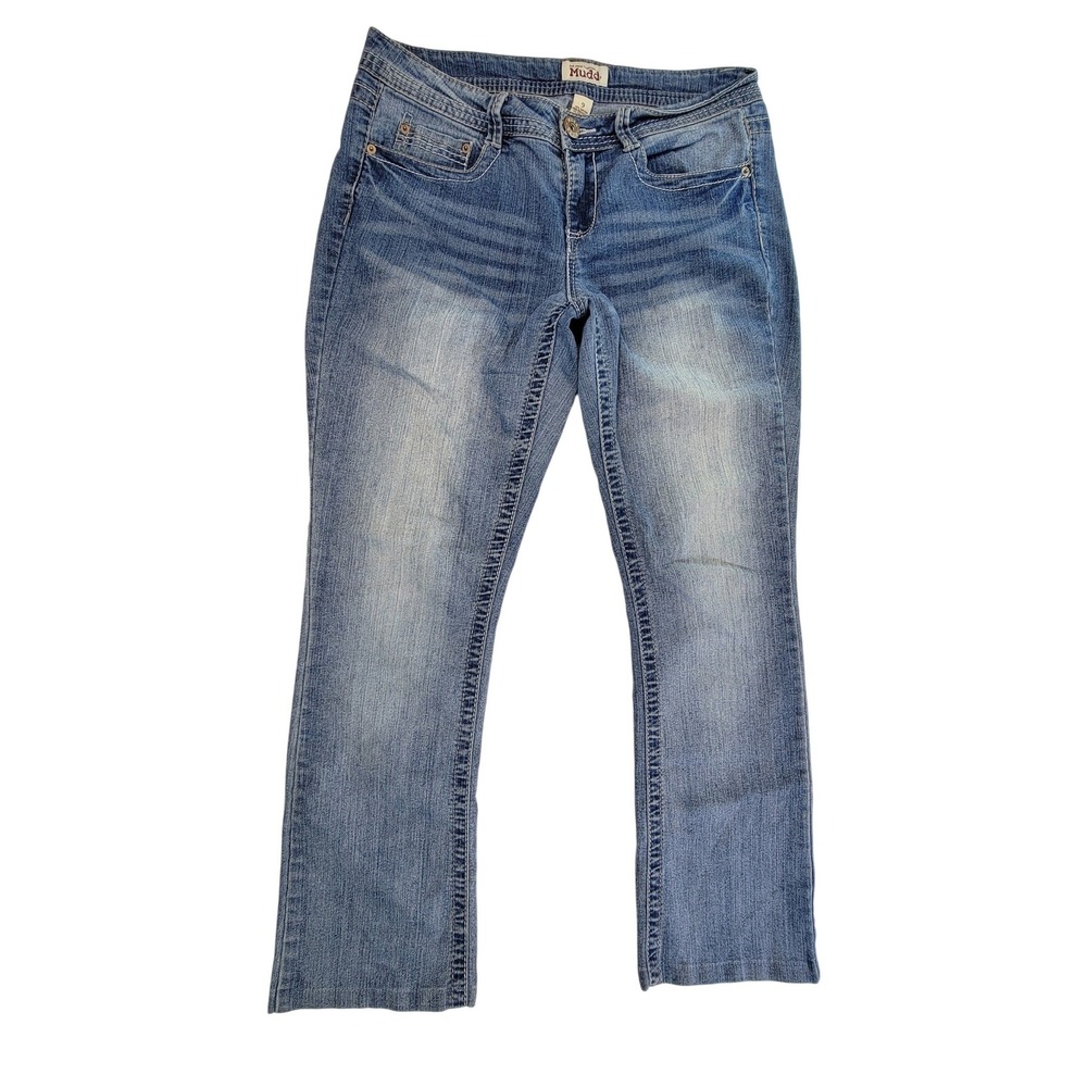 Mudd Jeans Womens Size 9 Blue Wash Denim Straight Leg Pants